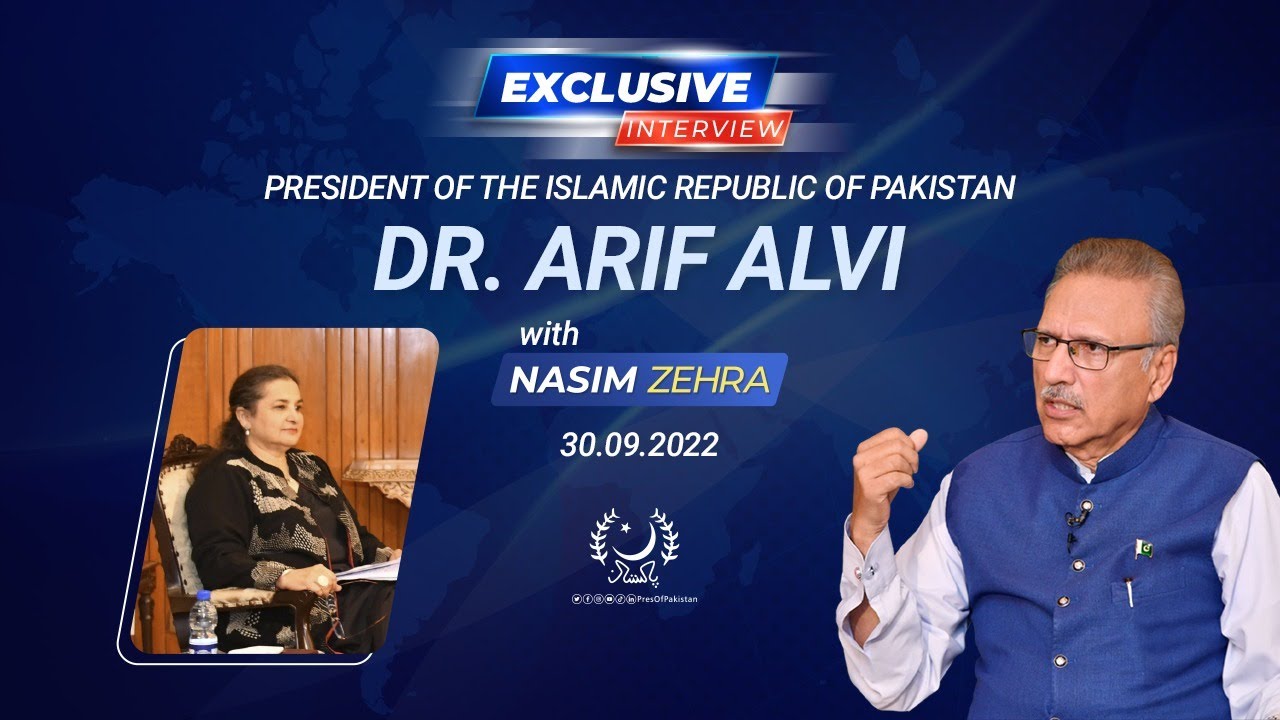 President Dr. Arif Alvi’s exclusive interview with Nasim Zehra | 24 News HD | 30.09.2022