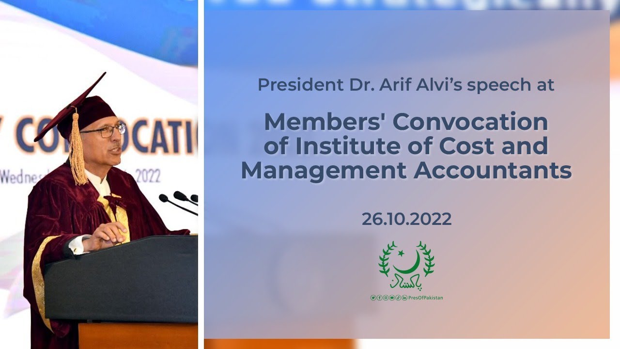 Members’ Convocation ceremony of ICMAP | President’s Speech | 26.10.2022